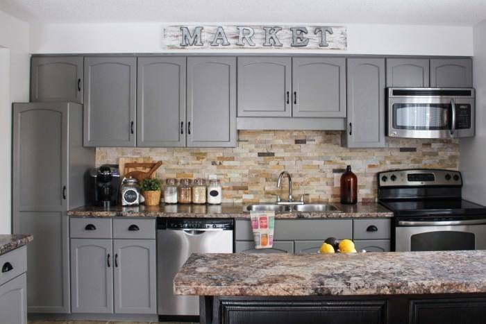 Are bright, colorful kitchen cabinet doors too bold for you and your home? Why not go with a darker color