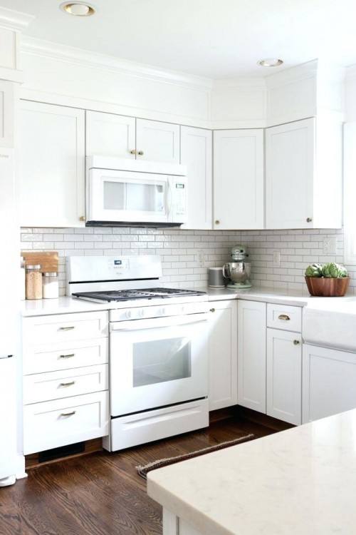 kitchen with white appliances