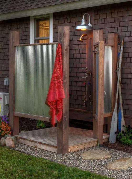 backyard shower outdoor